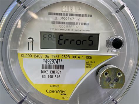 02 Time. . Duke energy meter error codes